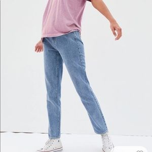 pacsun light mom jeans, size 24”